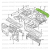 Frame connection central panel, Suzuki Santana Samurai