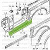 Right lower body frame, Suzuki Santana Samurai, short frame