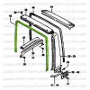 Front central roll bar seal Suzuki Santana Samurai