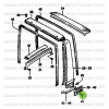 Clip di fissaggio copertura di finitura rollbar Suzuki Santana Samurai