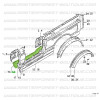 Faldón lateral interior izquierdo Suzuki Santana Samurai