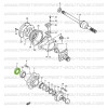 Radial shaft seal for front wheel bearing, Suzuki Santana Samurai