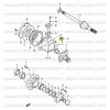 Pivot roller bearing, Suzuki Santana Samurai 410, 413