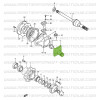 Front hub knuckle Suzuki Santana Samurai