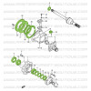 Dichtungsset und Achszapfen in Standardqualität für Suzuki Santana Samurai