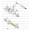 Binding rings for front wheel roller bearing, Suzuki Santana Samurai