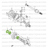 Front wheel roller bearing kit Suzuki Santana Samurai