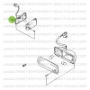 Insert plastique pour fixation répétiteur d'aile Suzuki Santana Samurai