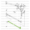 Barra de direção estreita 725 mm Suzuki Santana