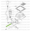 Short fork rod for transfer case Suzuki Santana