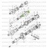 Arandela de empuje del piñón de la caja de transferencia Suzuki Santana Samurai