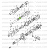 Entretoise de cage aiguilles d'arbre de renvoi de boite de transfert Suzuki Santana Samurai