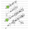 Flange dianteira de entrada e saída da caixa de transferência Suzuki e Santana Samurai