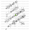 Circlip fixation moyeu 4x2/4x4 Boite de transfert Suzuki Santana Samurai