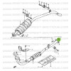 Copper exhaust pipe seal, Suzuki Santana 410